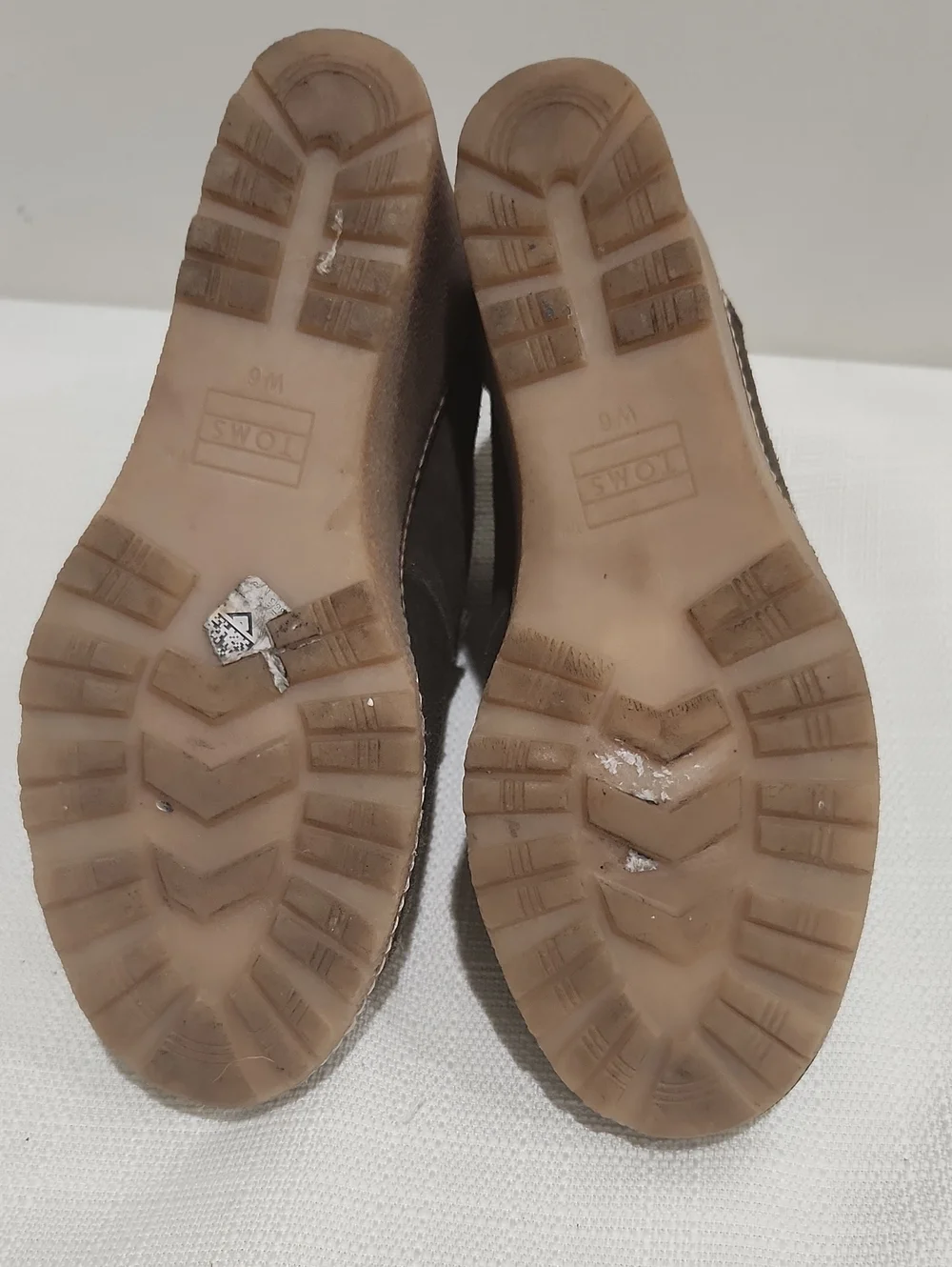 Toms Brown Suede Lace-Up Wedge Ankle Boots